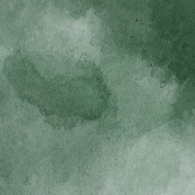 Closeup of dark green watercolor paint