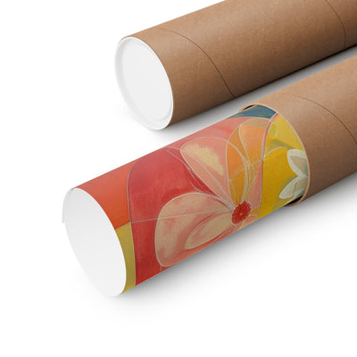 Image of poster packaged securely in a cardboard tube