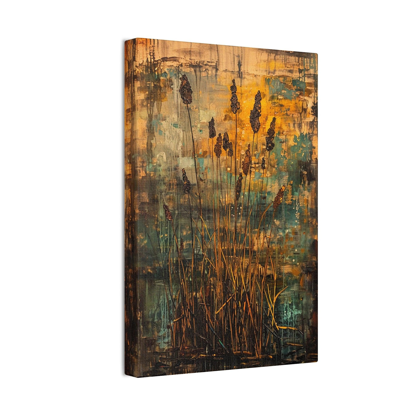 Cattail Fusion - Nature Meets Abstract Art - Infusion Home