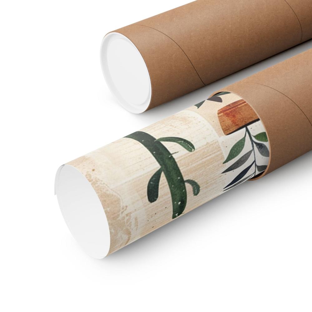 Image of poster packaged securely in a cardboard tube