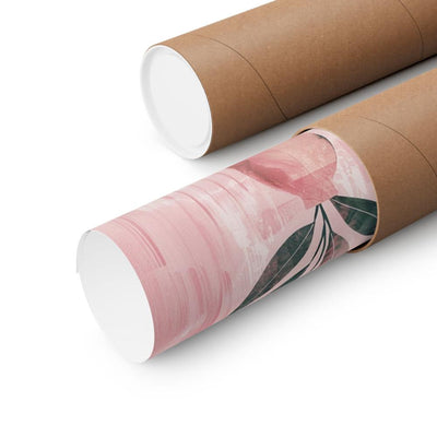 Image of poster packaged securely in a cardboard tube