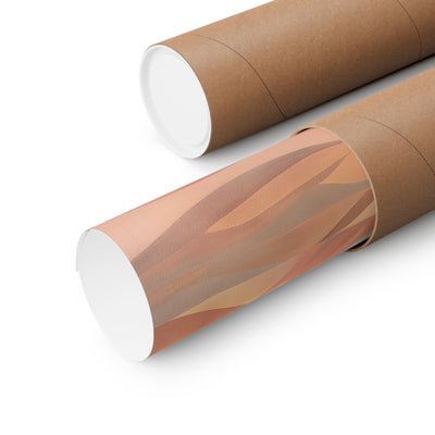 Image of poster packaged securely in a cardboard tube