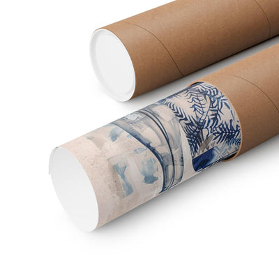 Image of poster packaged securely in a cardboard tube