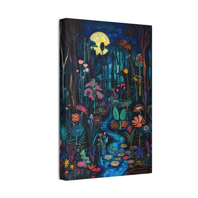 Product image of Night Illumination - A Moonbeam Garden Adventure canvas wall art