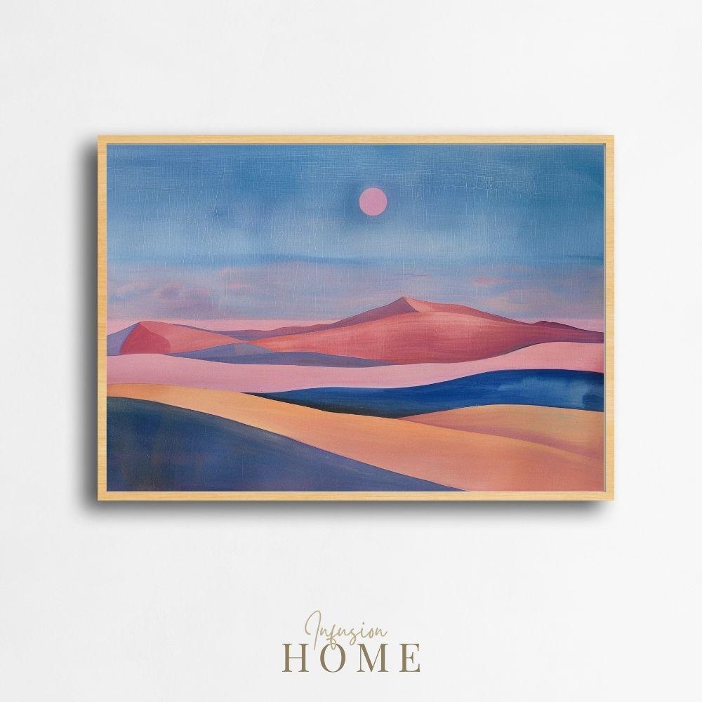 Twilight Dunes – Bold Panoramic Desert Art - Infusion Home