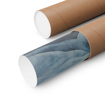 Image of poster packaged securely in a cardboard tube