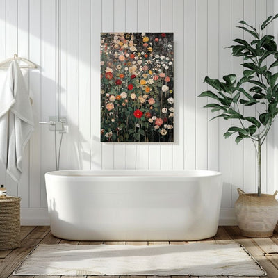 Product image of A Botanical Dream with Flowers of the Past canvas wall art.