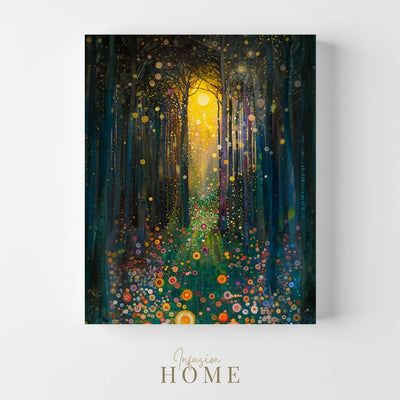 Product image of Summer Symphony with a Sunlit Forest Canopy canvas wall art