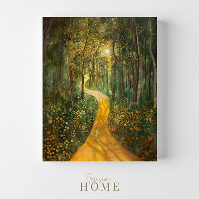 Product image of Blossom and Sunlight Through Summer Trees canvas wall art from Infusion Home.