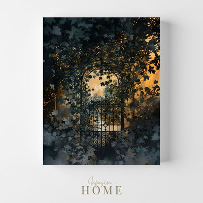 Product image of Ironbound Ivy in a Victorian Garden's Glory canvas wall art