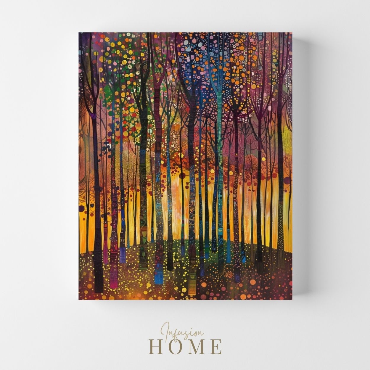 Sunlit Serenity - A Peaceful Forest in Bloom - Infusion Home