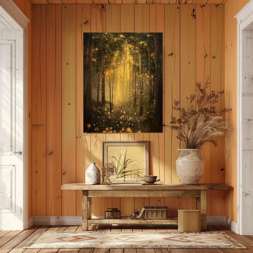 Product image of Sunshine Splendor with a Floral Forest's Glow canvas wall art at Infusion Home.