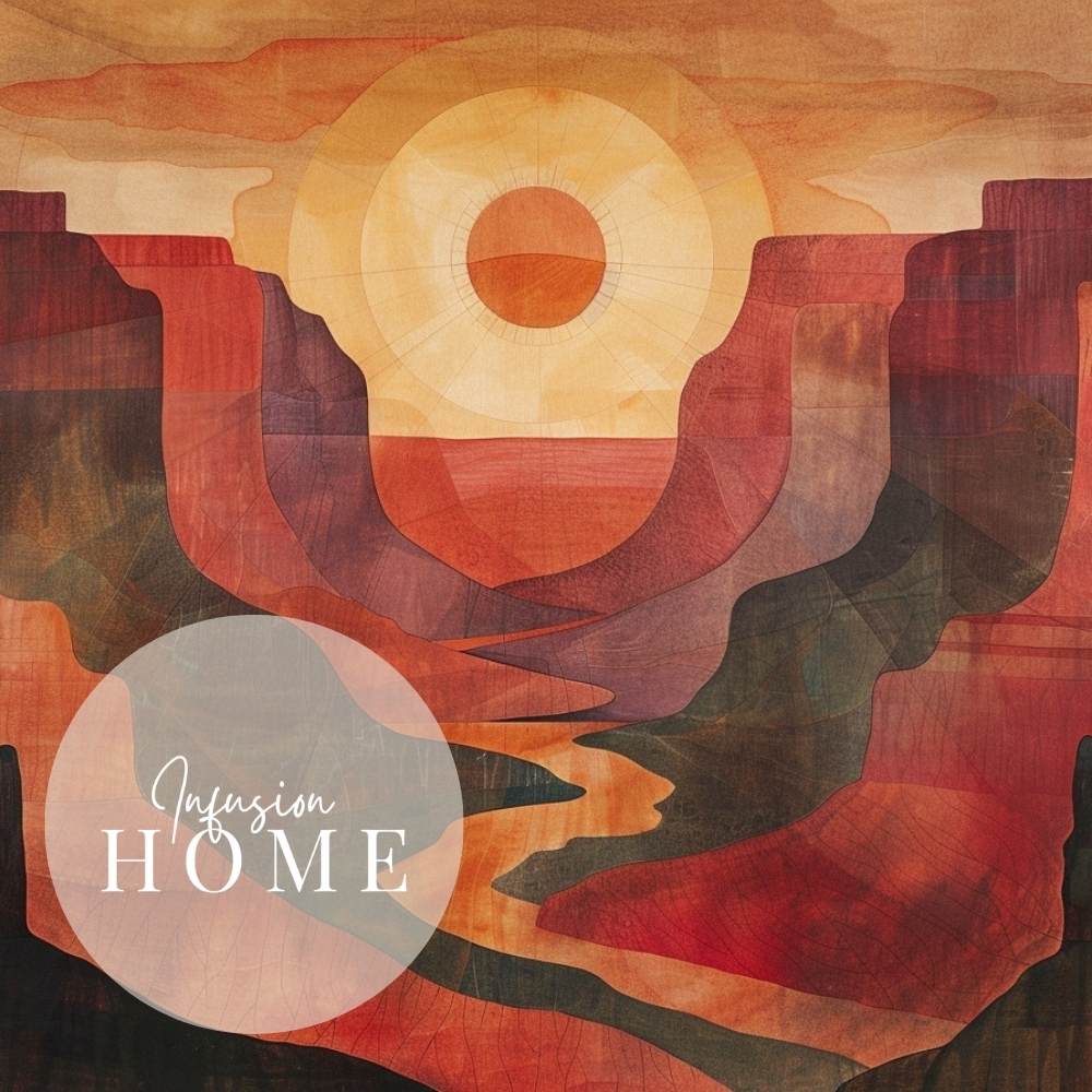 Canyon Awakening – River Through Rising Sun - Infusion Home