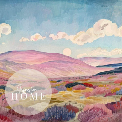 Highland Haze – Clouds Over a Heather-Covered Moor - Infusion Home