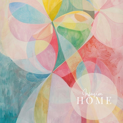 Closeup of poster wall art showing 'Petal Symphony – Soft Pinks in Abstract Floral'