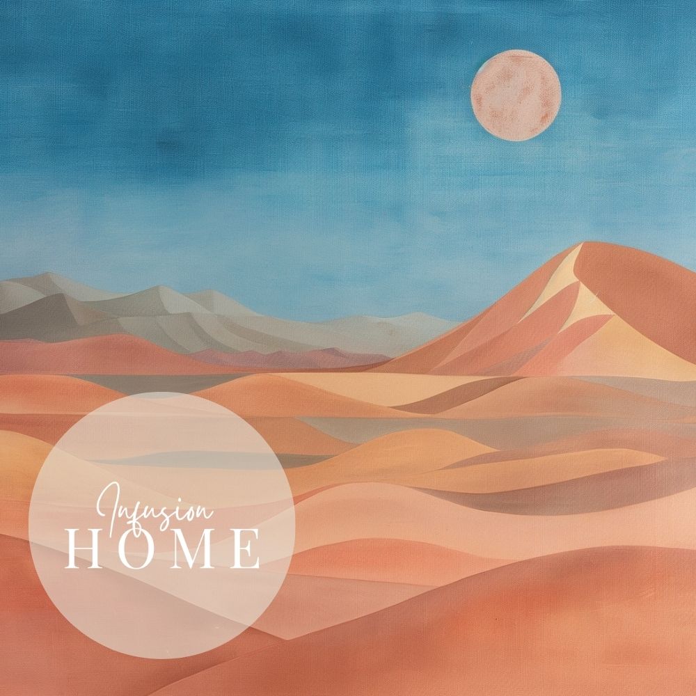 Dusk Over Dunes – Bold Desert Panoramic Art - Infusion Home