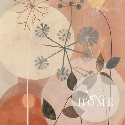 Nordic Botanics Stylized Minimal Floral Art in Warm Neutrals