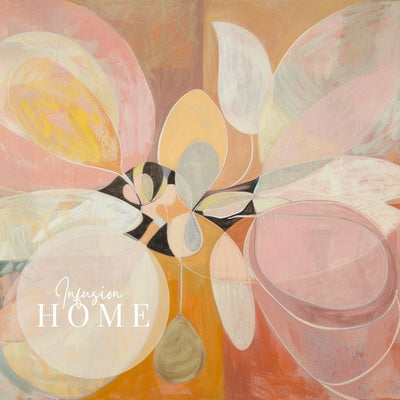 Wildflower Blush Abstract Floral Wall Art in Earthy Tones