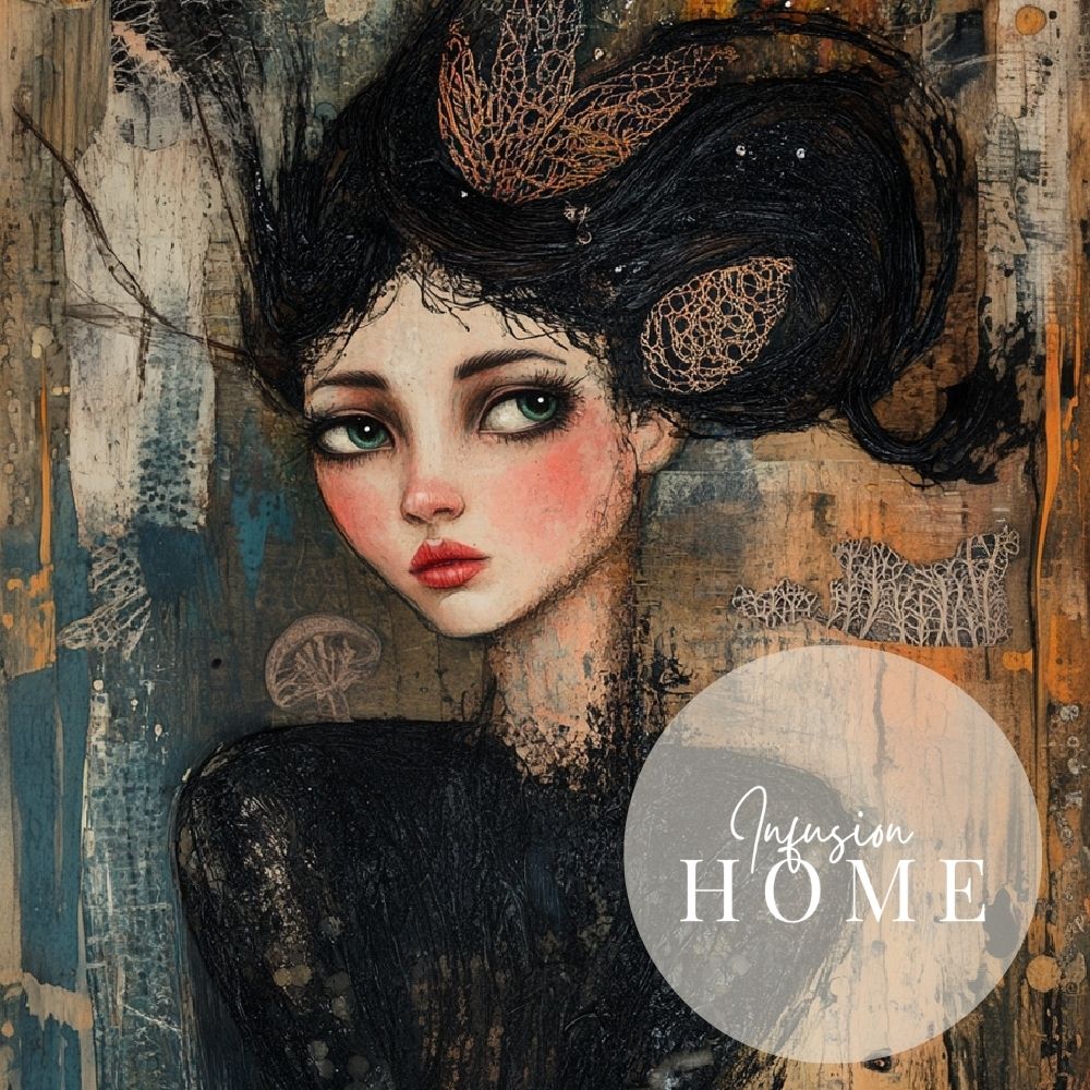 Dreamy Whimsy – Woman in Bold, Artistic Style - Infusion Home