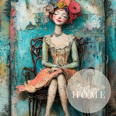 Lush Florals – Woman Portrait with Whimsical Flair - Infusion Home