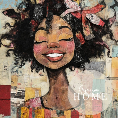 Playful Grace – Bold Colors in Whimsical Portrait Art - Infusion Home