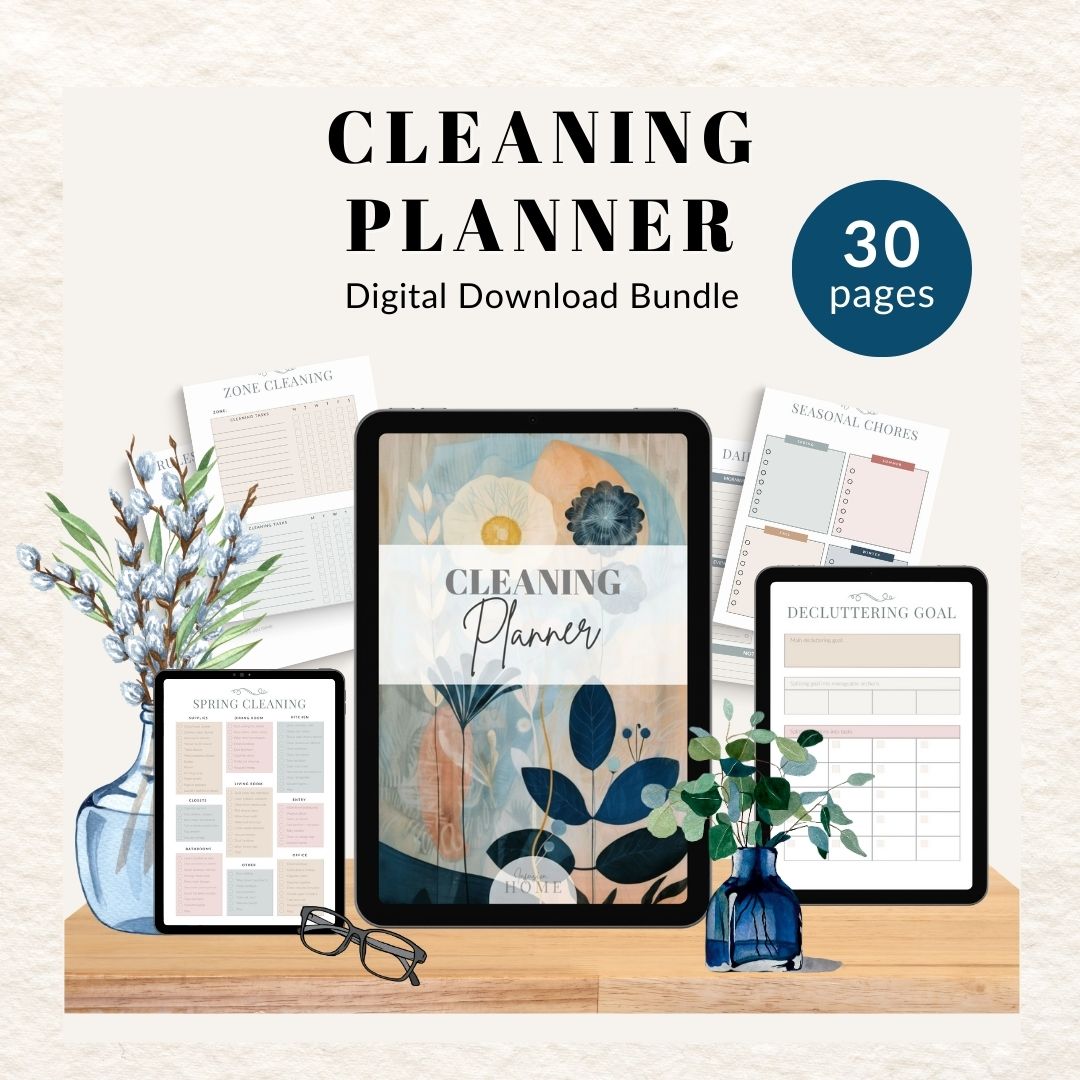 Cleaning Planner – Printable & Fillable Digital Download