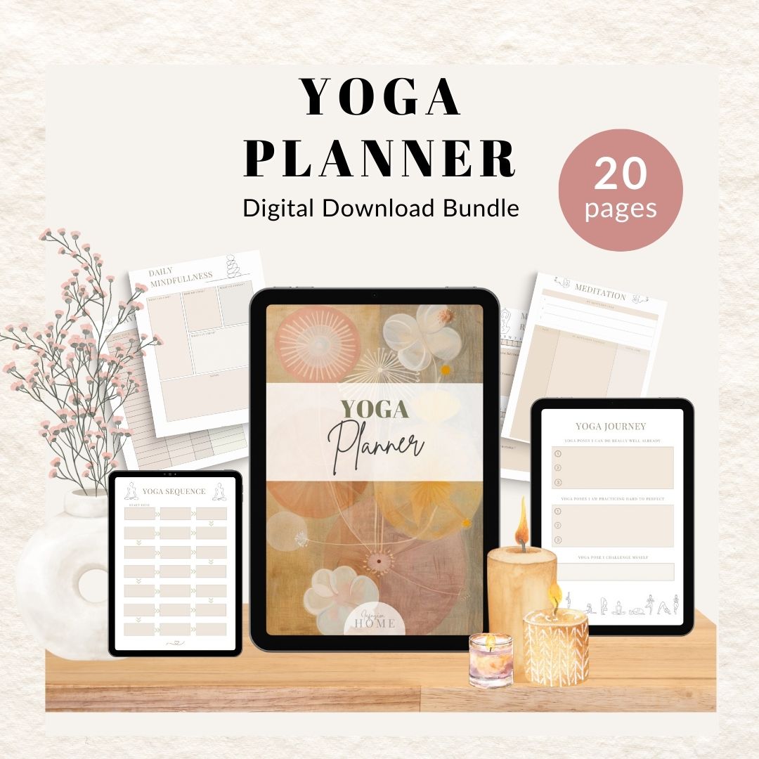 Yoga Planner – Printable & Fillable Digital Download