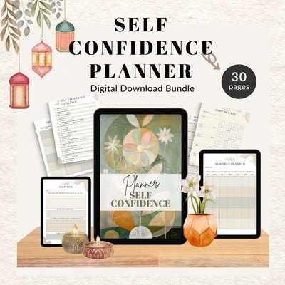 Self-Confidence Planner – Printable & Fillable Digital Download