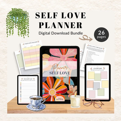 Self-Love Planner – Printable & Fillable Digital Download