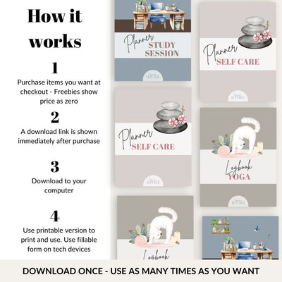 Study Session Planner – FREE Printable & Fillable Digital Download