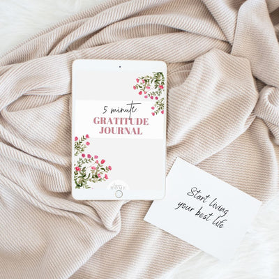 5-Minute Gratitude Journal – FREE Printable & Fillable Digital Download