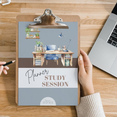 Study Session Planner – FREE Printable & Fillable Digital Download