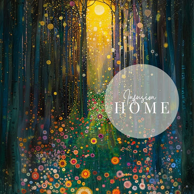 Golden Light in the Forest Art Print