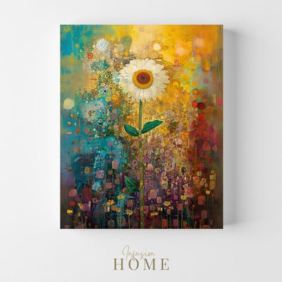 Canvas wall art showing Daisy Dance - Full of Summer Color