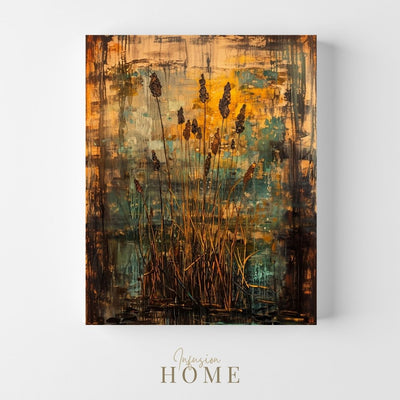 Cattail Fusion - Nature Meets Abstract Art - Infusion Home