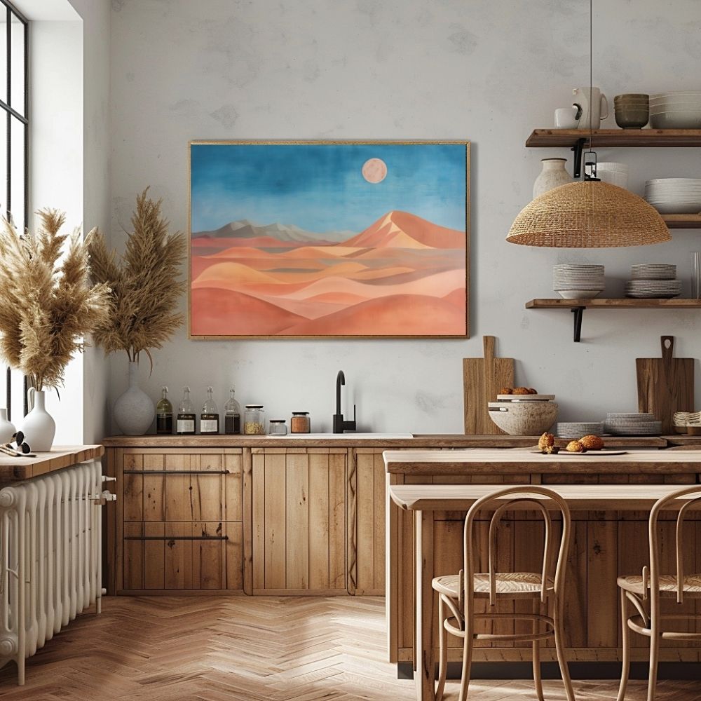 Dusk Over Dunes – Bold Desert Panoramic Art - Infusion Home