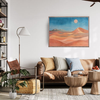 Dusk Over Dunes – Bold Desert Panoramic Art - Infusion Home