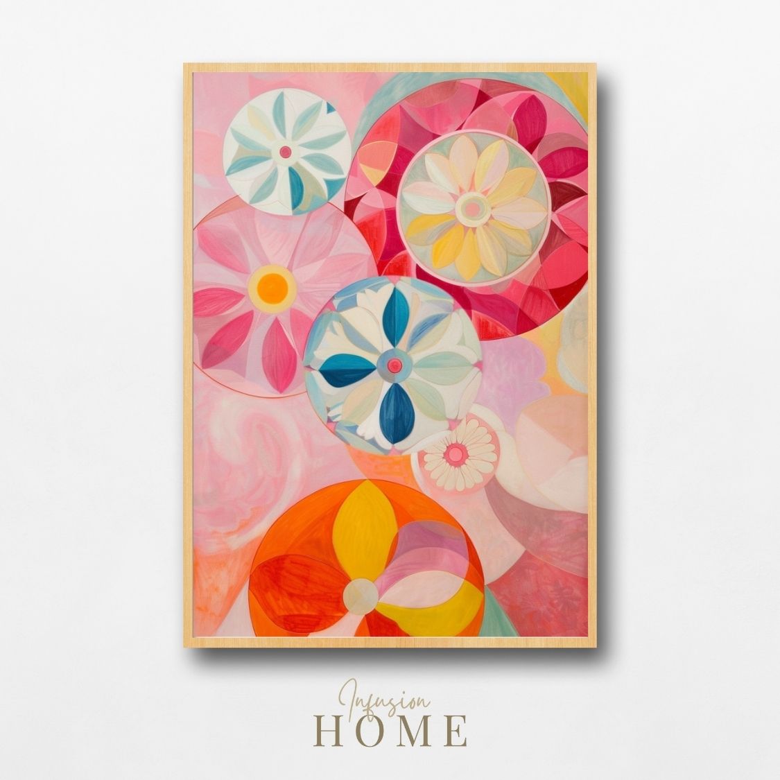 Poster wall art showing 'Blossom Brilliance – Vivid Floral Canvas'