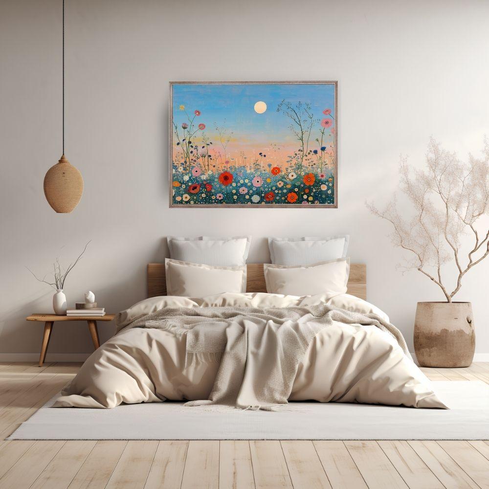 Clear Sky Blooms – Sunset in the Wildflower Meadow - Infusion Home