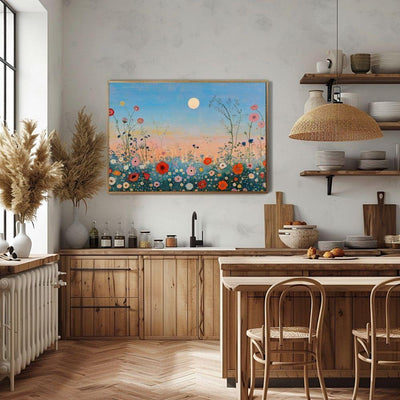 Clear Sky Blooms – Sunset in the Wildflower Meadow - Infusion Home