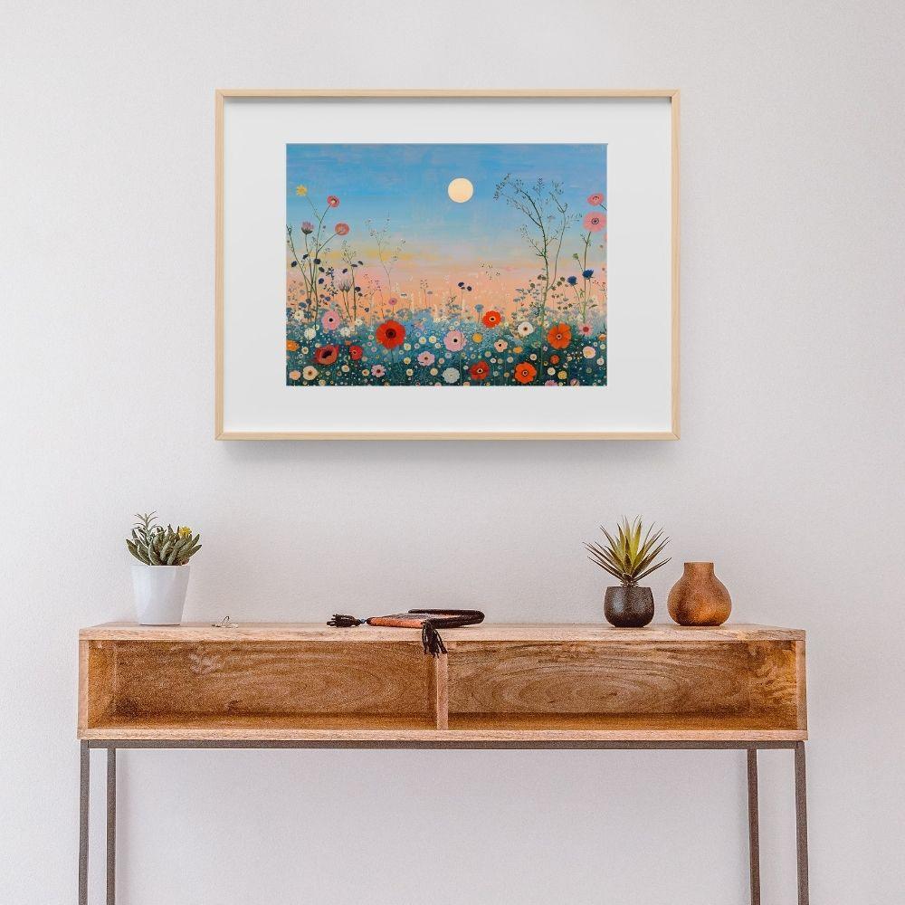 Clear Sky Blooms – Sunset in the Wildflower Meadow - Infusion Home