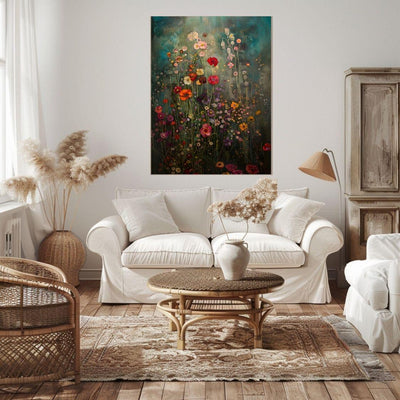 Shadowed Flora - Deep Hues Amidst Gentle Abstracts - Infusion Home