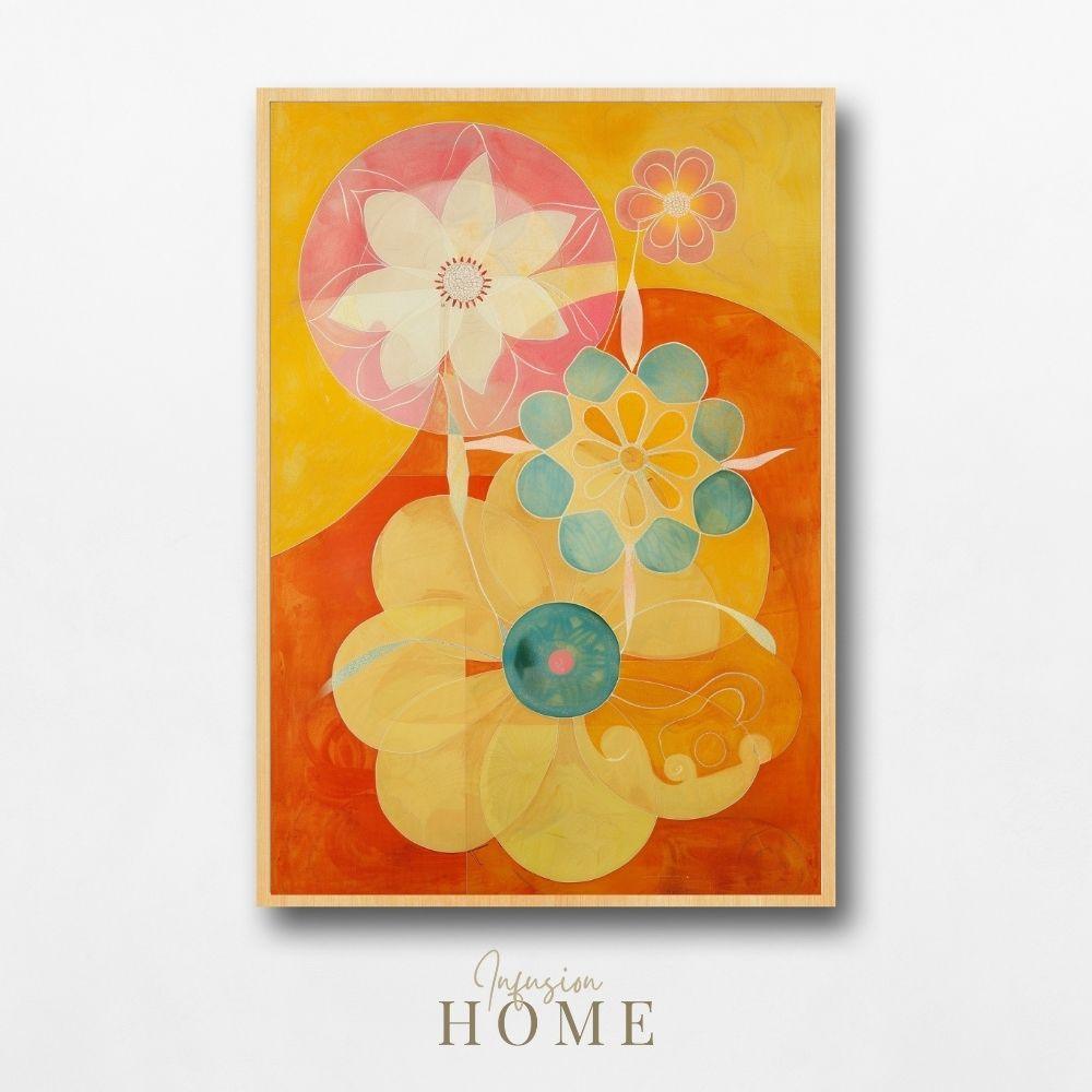 Floral Color Blast – Vivid Botanical Art - Infusion Home