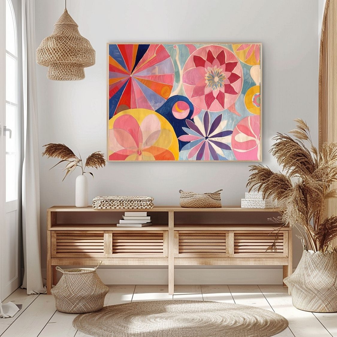 Floral Explosion – Bright, Bold Art Canvas - Infusion Home