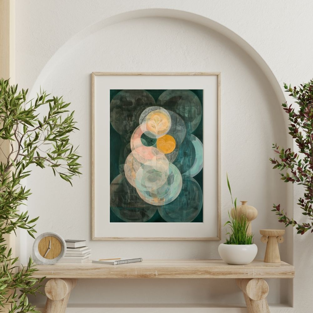 Forest at Night Giclée Print – Dark Green Floral Art - Infusion Home