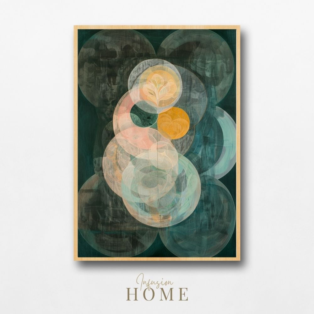 Forest at Night Giclée Print – Dark Green Floral Art - Infusion Home