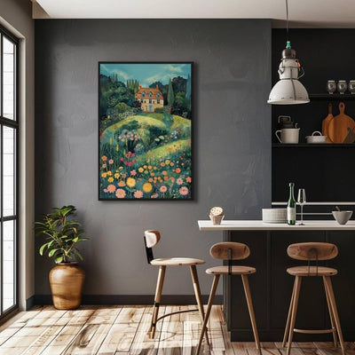 Garden Grandeur – Colorful Blooms and Quaint Cottage - Infusion Home