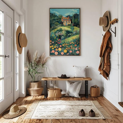 Garden Grandeur – Colorful Blooms and Quaint Cottage - Infusion Home