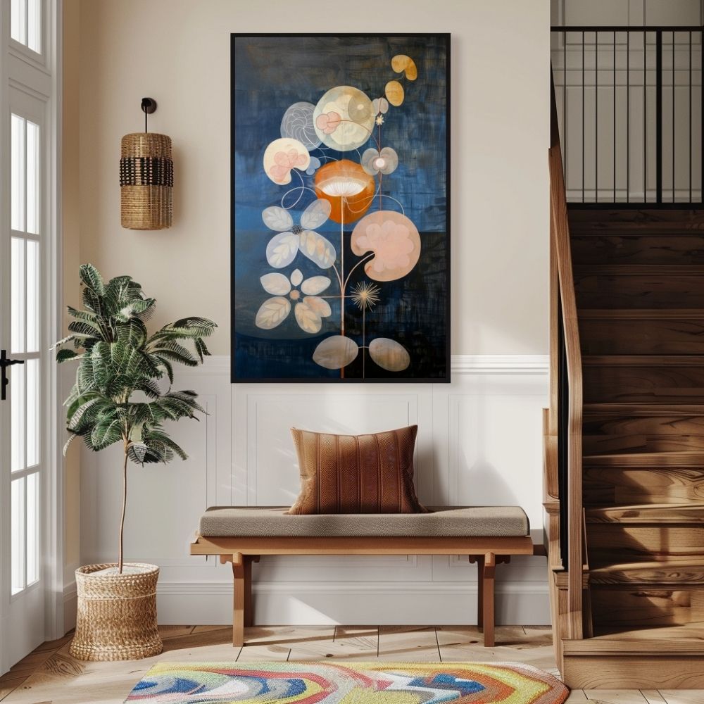 Glow Garden Giclée Print – Luminous Floral Abstract Art - Infusion Home