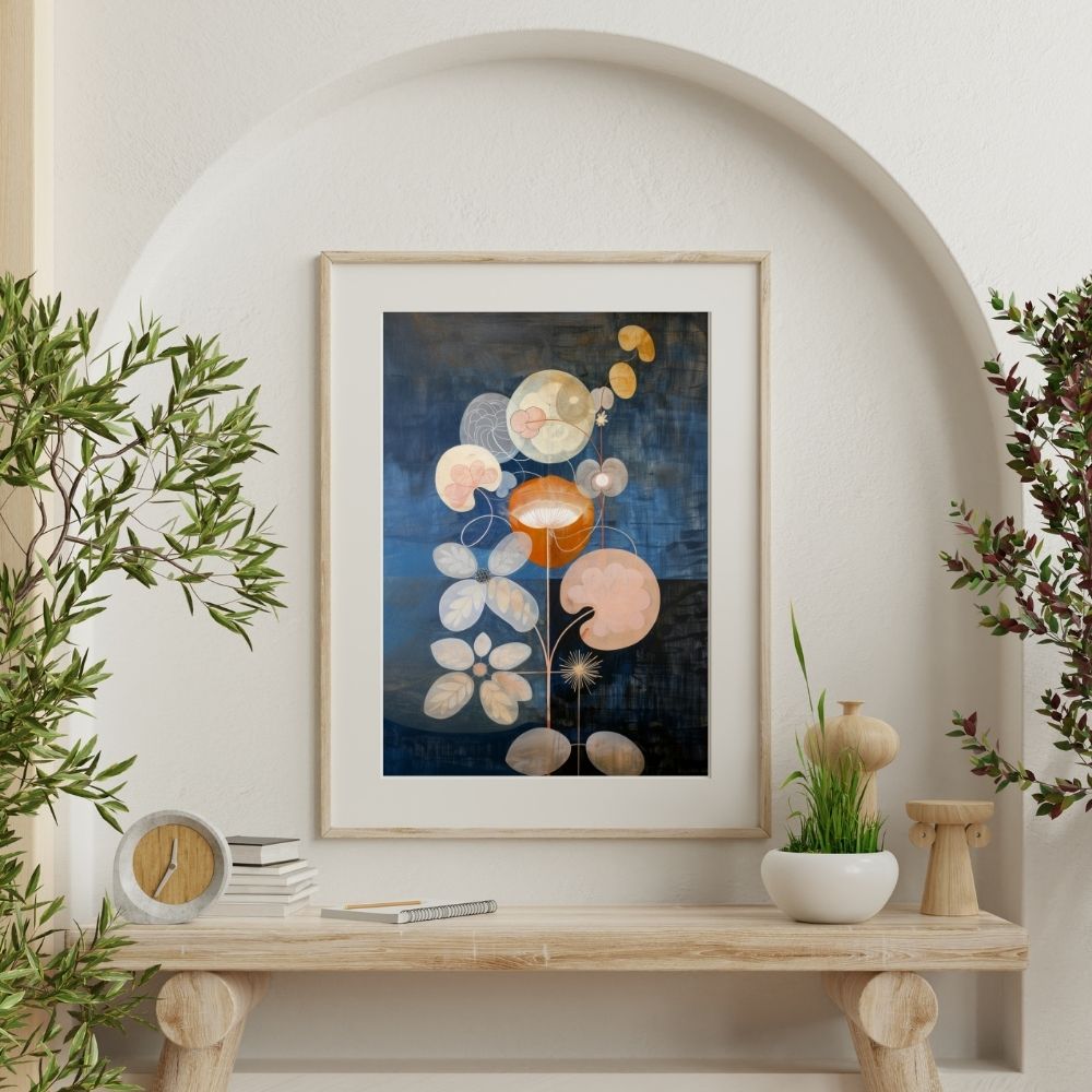 Glow Garden Giclée Print – Luminous Floral Abstract Art - Infusion Home